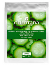 Orientana Maska z naturalnego jedwabiu na twarz luffa azjatycka